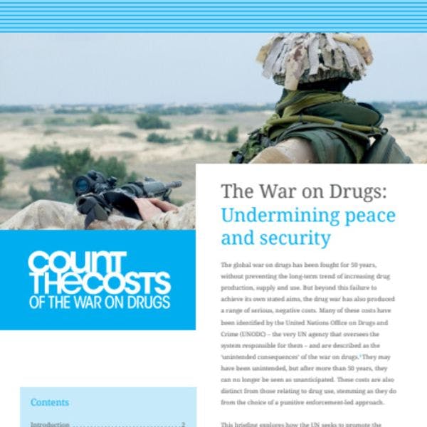 The war on drugs: Undermining peace and security