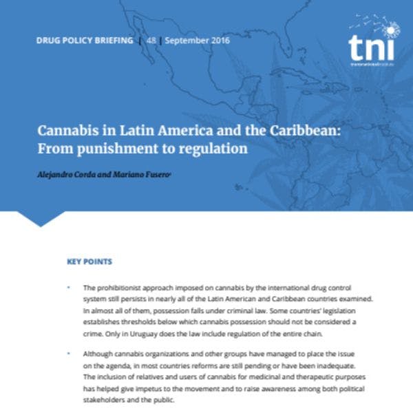 Cannabis in Latin America and the Caribbean: From punishment to regulation