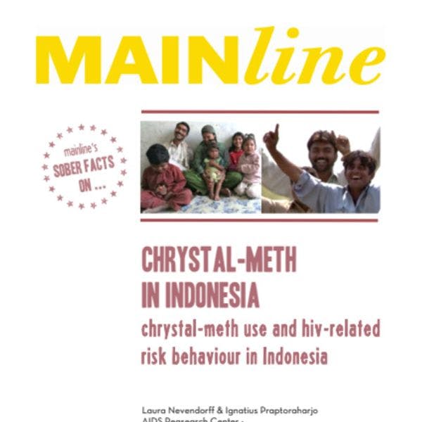 Chrystal meth use in Indonesia