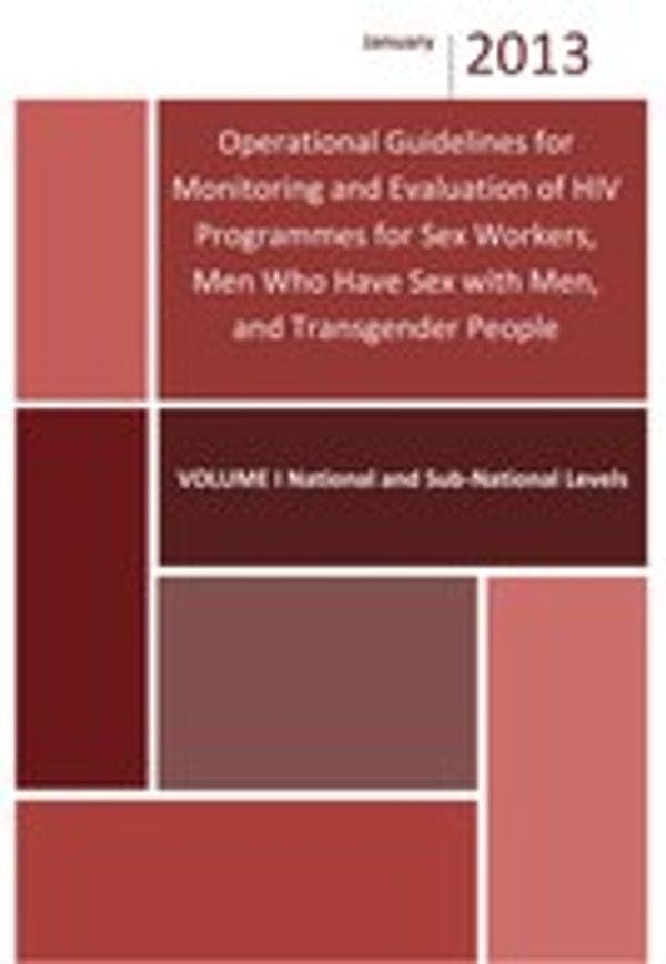 Operational guidelines for the monitoring and evaluation of HIV programmes for people who use drugs