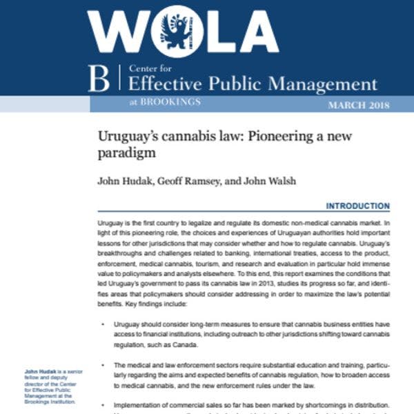 Uruguay’s cannabis law: Pioneering a new paradigm