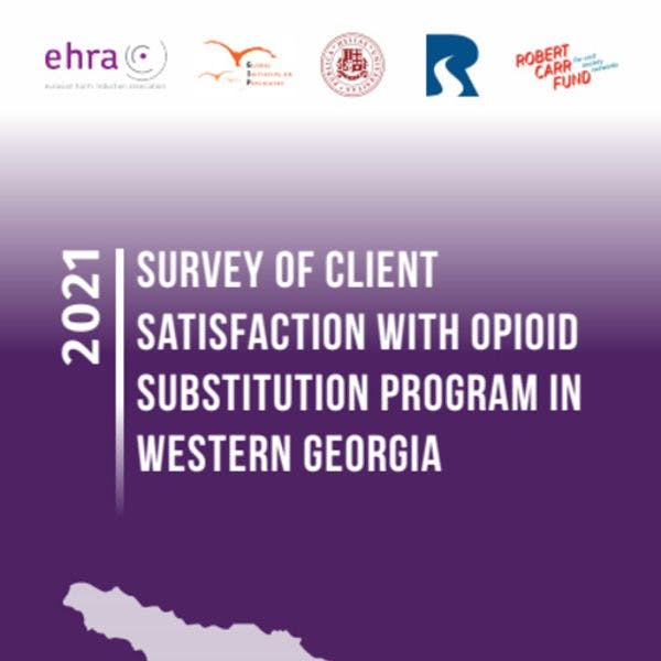 Enquête sur la satisfaction des clients vis-à-vis du programme de substitution aux opioïdes dans l'ouest de la Géorgie