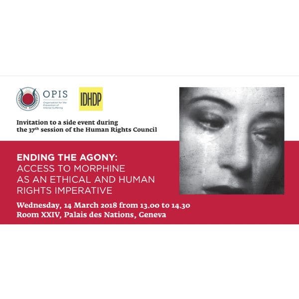Ending the agony: access to morphine as an ethical and human rights imperative 