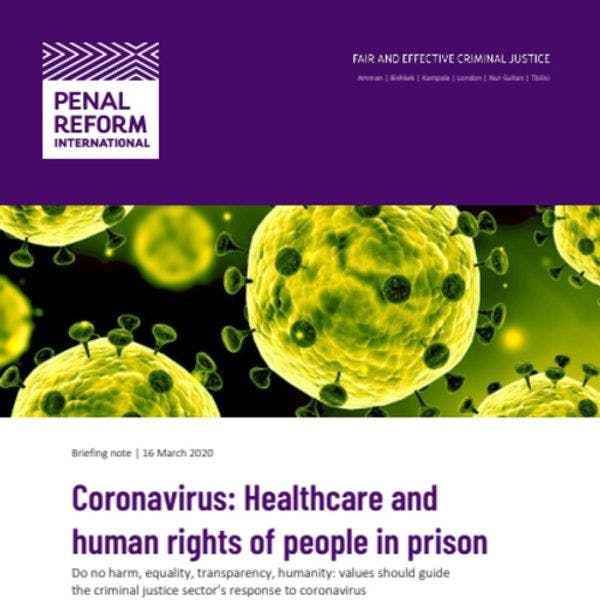 Coronavirus : Santé et droits humains des prisonniers 
