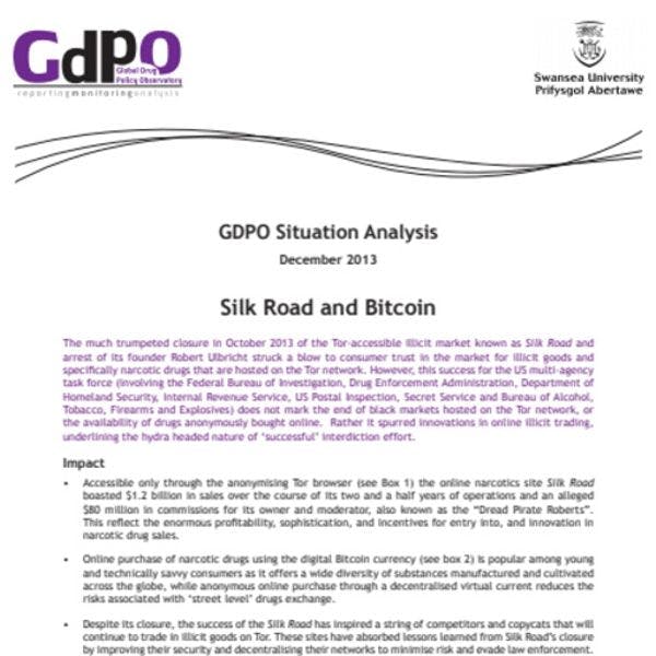 Silk road and bitcoin