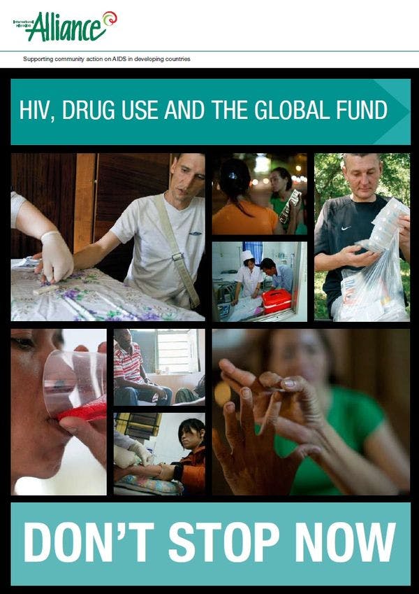 VIH, consumo de drogas y el Fondo Mundial: ¡no os detengáis ahora! 