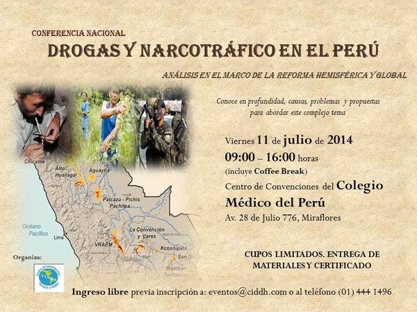 Conferencia Nacional sobre Drogas y Narcotráfico en el Perú