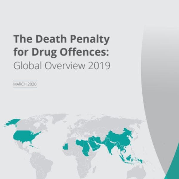 La pena de muerte para delitos de drogas: 2019