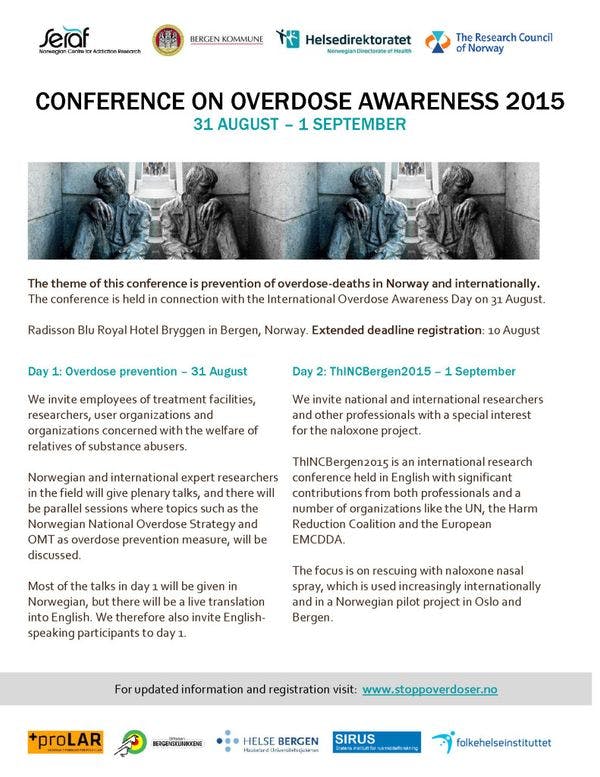 Conférence sur la sensibilisation à l’overdose