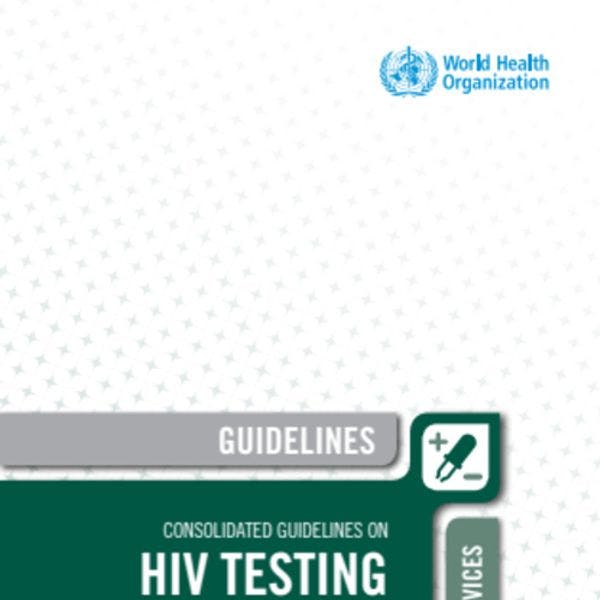 Orientations consolidées sur les services de dépistage de VIH