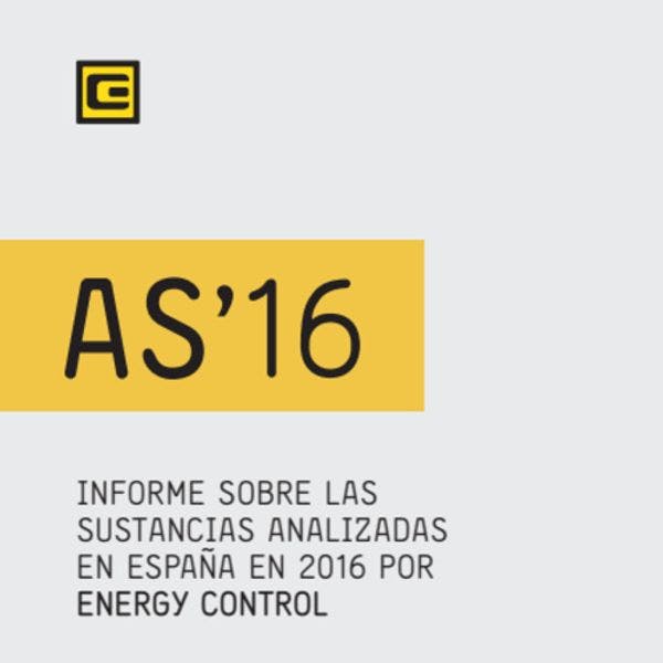 Informe sobre las sustancias analizadas en España en 2016 por Energy Control