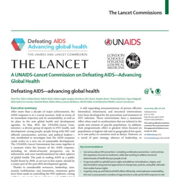 Defeating AIDS - Advancing global health