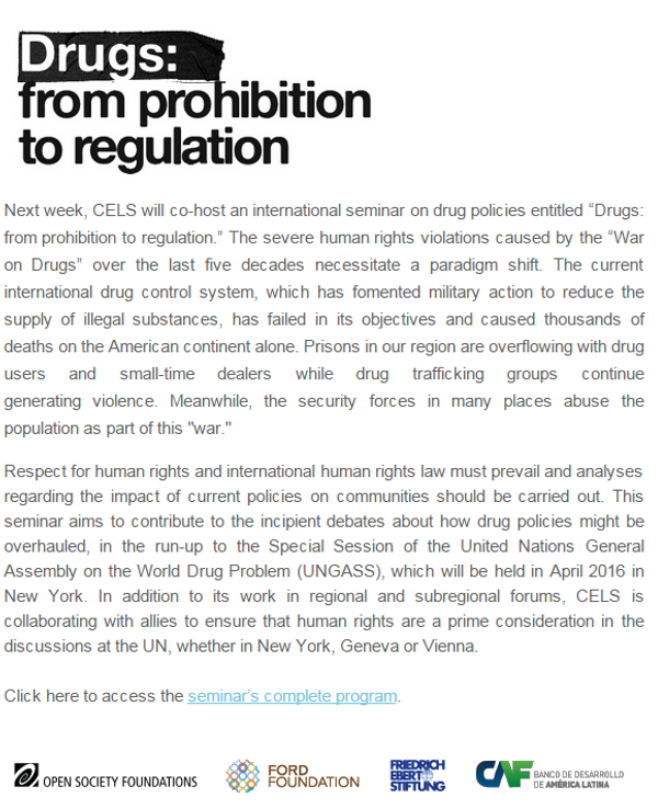 Drugs: From prohibition to regulation