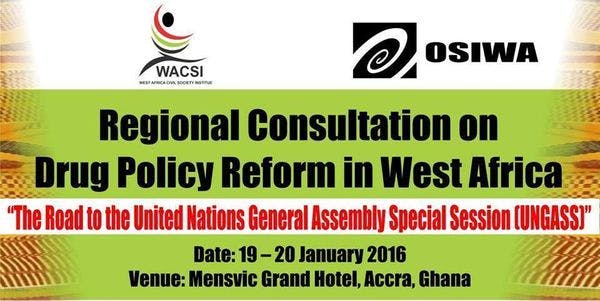 Consultation régionale sur la réforme des politiques des drogues en Afrique de l’ouest