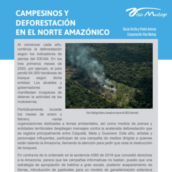 Campesinos y deforestación en el norte Amazónico