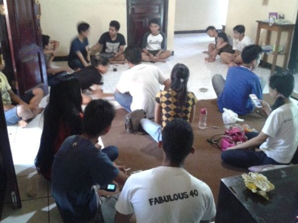 Programme for young people who inject drugs carried out in Indonesia