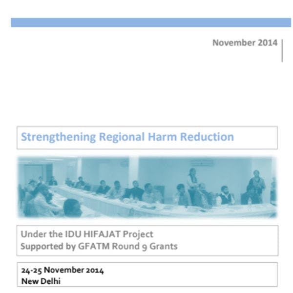 Strengthening regional harm reduction in India
