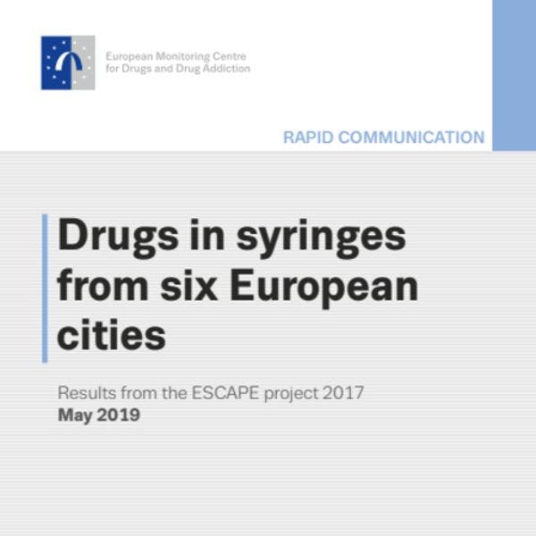 Residuos de drogas en jeringas en seis ciudades europeas