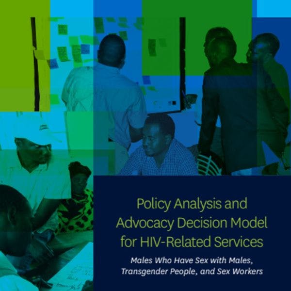 Policy analysis and advocacy decision model for services for sex workers, transgender, and males who have sex with males