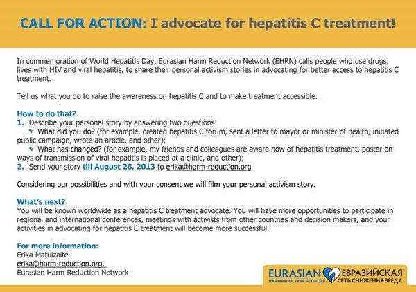 Call for action: I advocate for hepatitis C treatment