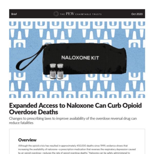 Expanded access to naloxone can curb opioid overdose deaths