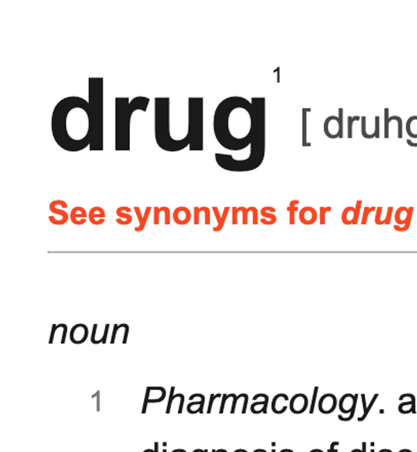 ‘Drug’ - A discussion on the term, with Dr Stuart Taylor