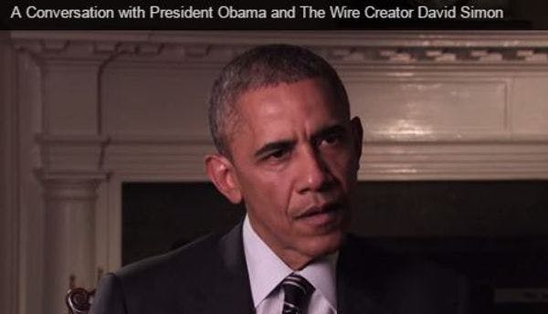 Obama talks drug policies with ‘Wire’ creator David Simon