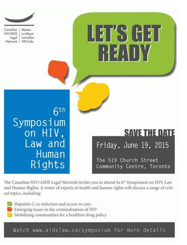 6th Annual Symposium on HIV, the Law and Human Rights