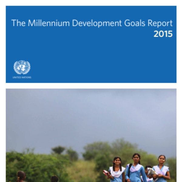 Millennium development goals report 2015