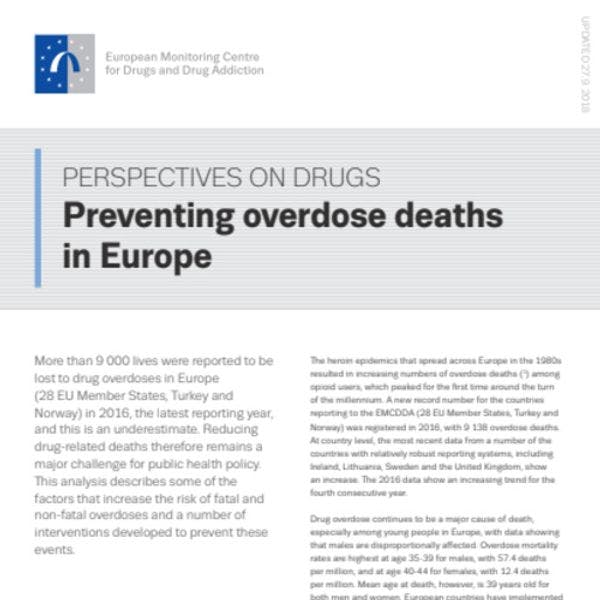 Prevención de las muertes por sobredosis en Europa