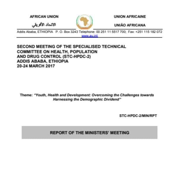 Report from the second meeting of the African Union Specialised Technical Committee on Health, Population and Drug Control