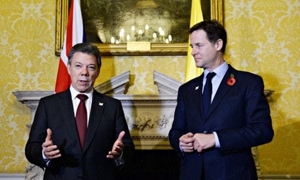 Nick Clegg y Juan Manuel Santos encabezarán una iniciativa global para reformar las leyes de drogas