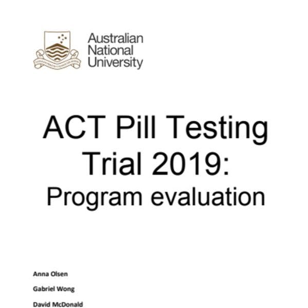 Australian Capital Territory pill testing trial 2019: Program evaluation
