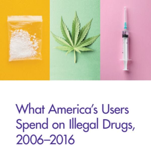What users in the USA spend on illegal drugs