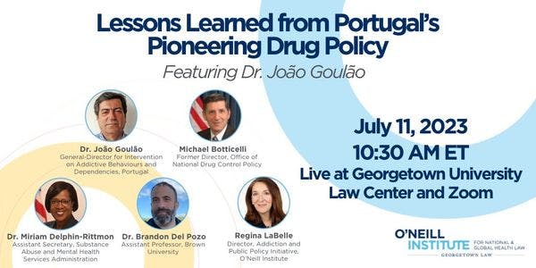 Lessons learned from Portugal’s pioneering drug policy: Featuring Dr. João Goulão