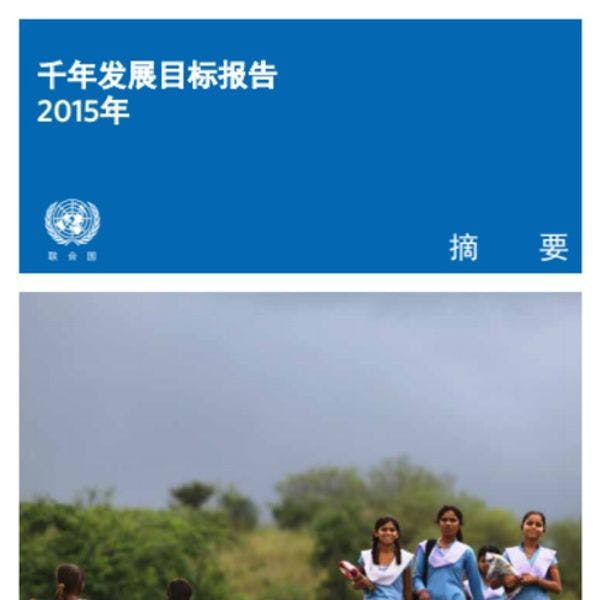 千年发展目标报告 2015年