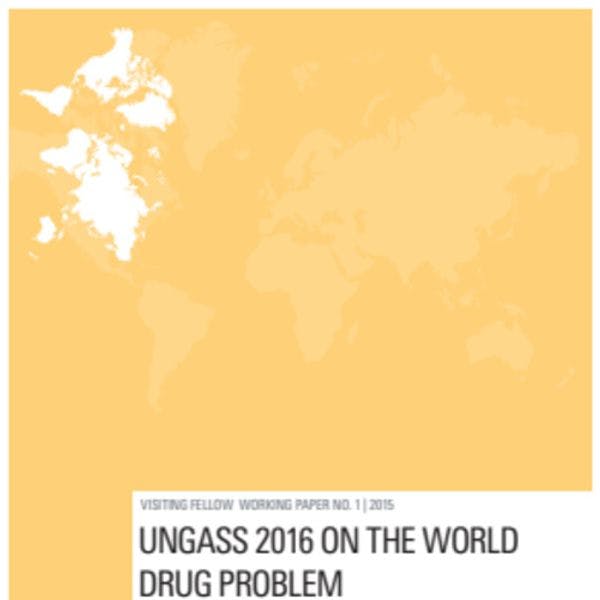 UNGASS 2016 sobre el problema mundial de las drogas