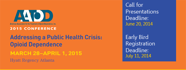 Conferencia 2015 de la Asociación Estadounidense para el Tratamiento de la Dependencia de Opioides