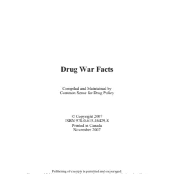 Datos sobre la guerra contra las drogas