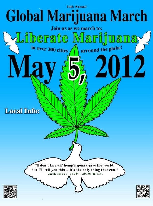 La marche mondiale du cannabis de 2012