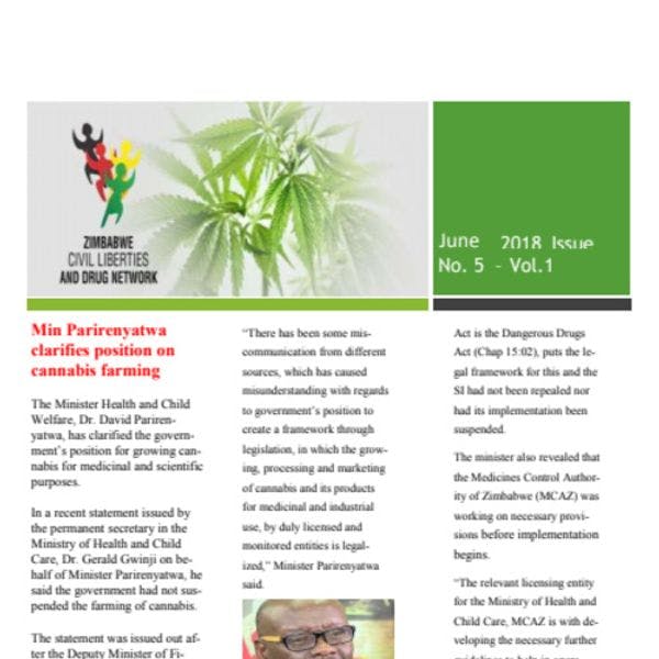 Min Parirenyatwa clarifies position on cannabis farming in Zimbabwe