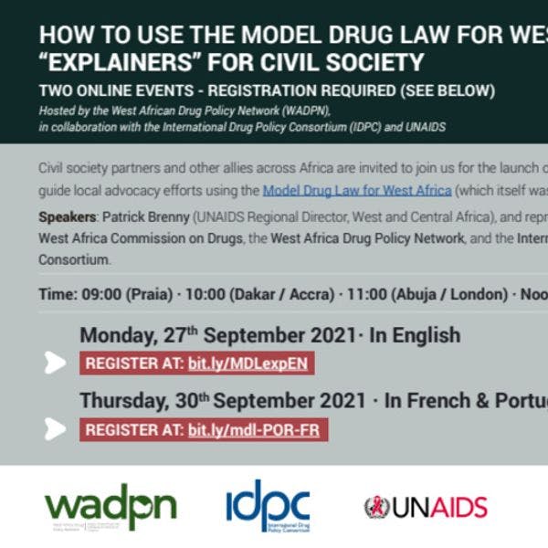 How to use the Model Drug Law for West Africa? - “Explainers” for civil society