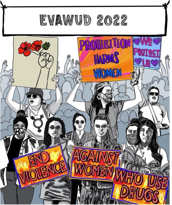 End violence against women who use drugs: 2022 EVAWUD campaign