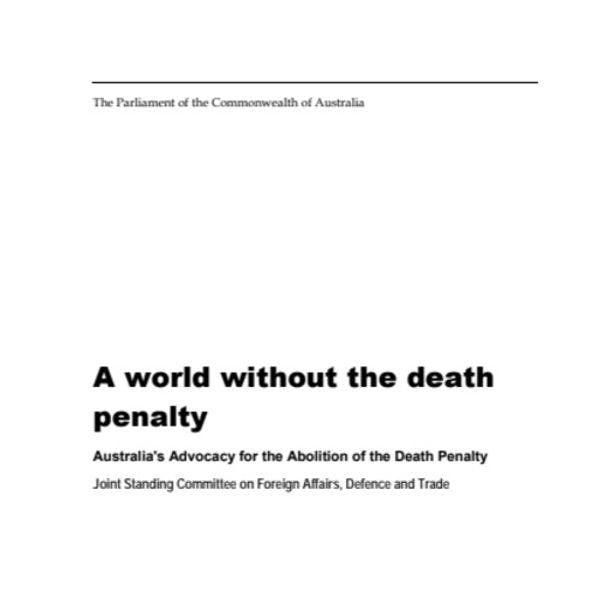 Un monde sans la peine de mort