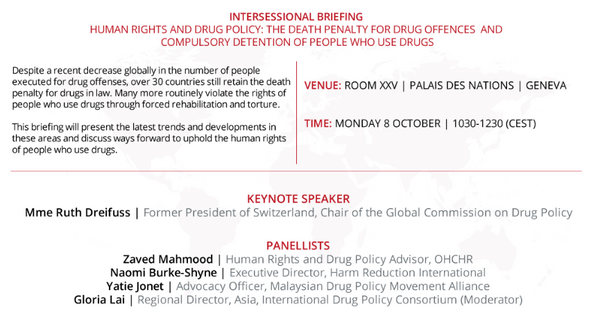 Human rights and drug policy: The death penalty for drug offences and compulsory detention of people who use drugs